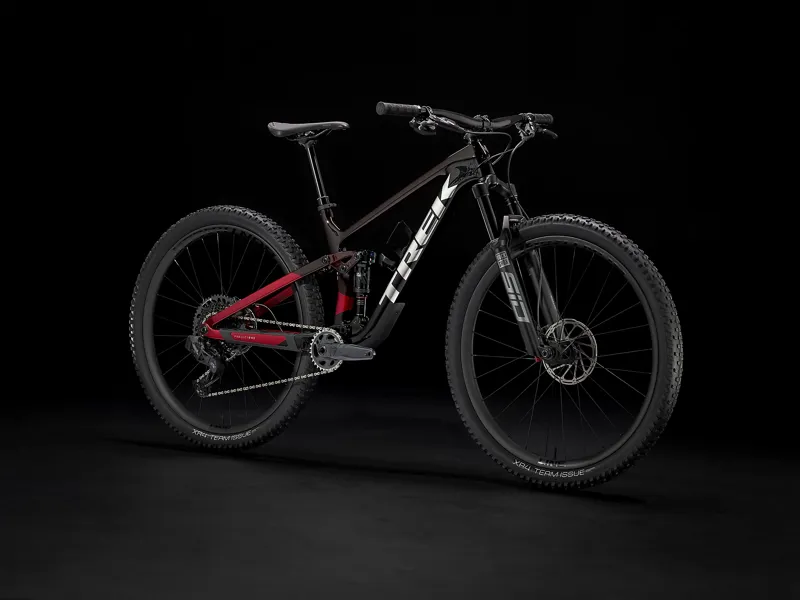 2022 Trek Top Fuel 9.8 GX AXS Full Suspension Mountain Bike Red Smoke-1